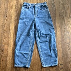 NWOT Etica Women's Blue Ankle Barrel Jeans